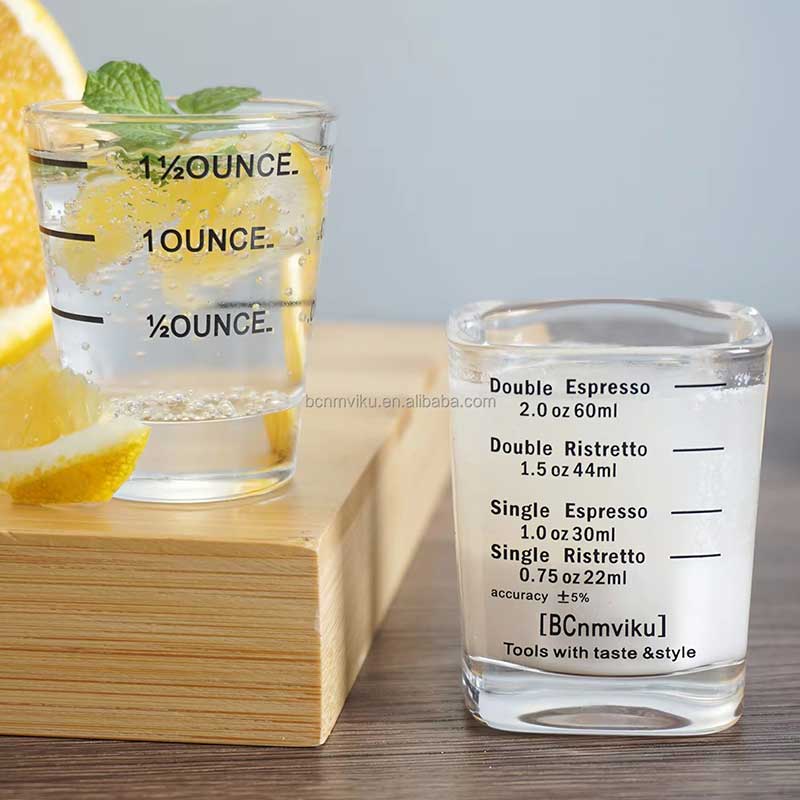 Set of 6 Premium 75ML Crystal Espresso Shot Glass