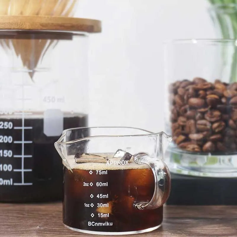Double Spout Measuring Cup – Clear Glass Measuring Jug for Liquids