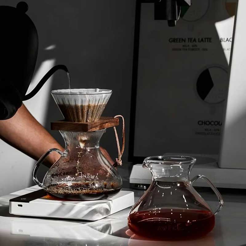 Muvna Borosilicate Glass Pour Over Coffee Server