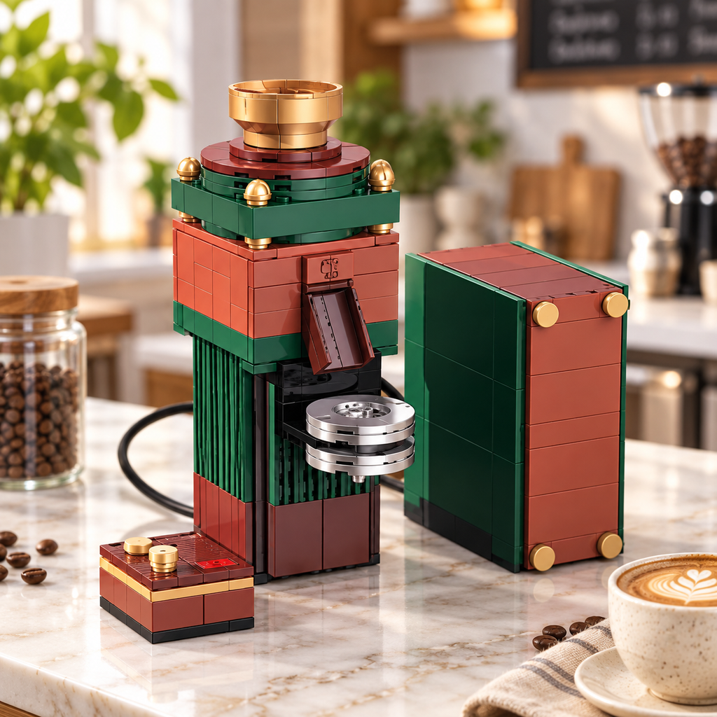 Midsummer Green Coffee Grinder Building Blocks