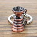 Bronze Coffee Dripper Keychain – Mini Pour Over Design for Coffee Lovers