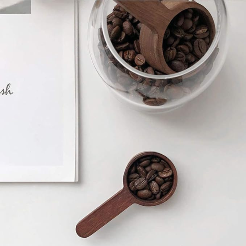 Wooden Coffee Scoop – Tablespoon Measuring Spoon for Ground Coffee, Tea, and Kitchen Use