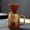 مجموعة صانعة القهوة الخزفية العتيقة