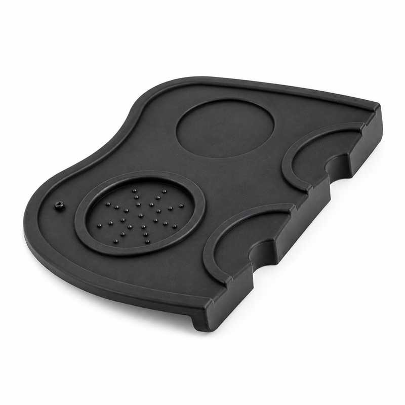 Coffee tamper mat  - silicon black -