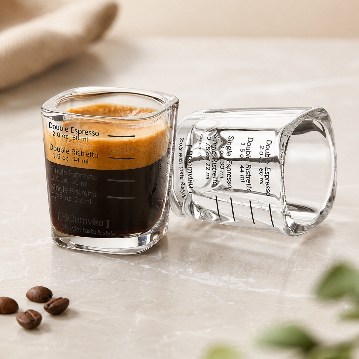 Set of 6 Premium 75ML Crystal Espresso Shot Glass