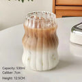 Cloud Shaped Clear Glass Cup 530ml