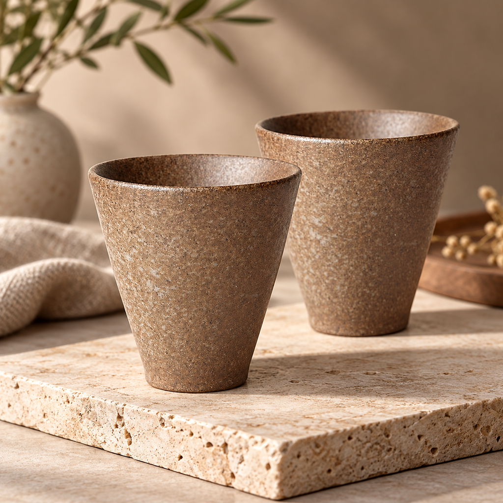 70ml Japanese Retro Tea & Coffee Cups Set of 2