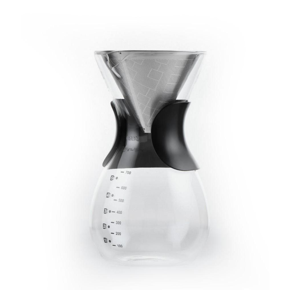 GEFU Butio Coffee Maker with Filter, Stainless Steel