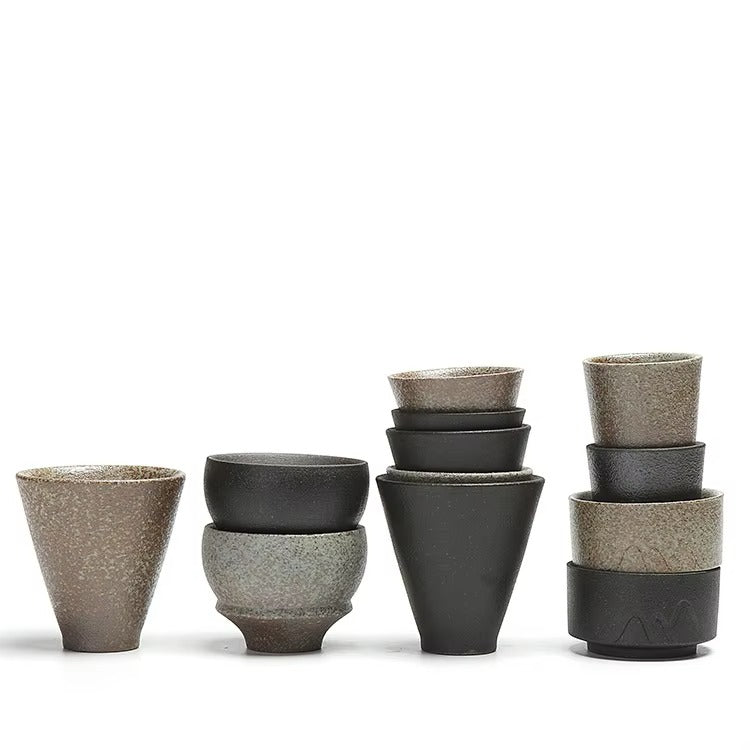 70ml Japanese Retro Tea & Coffee Cups Set of 2