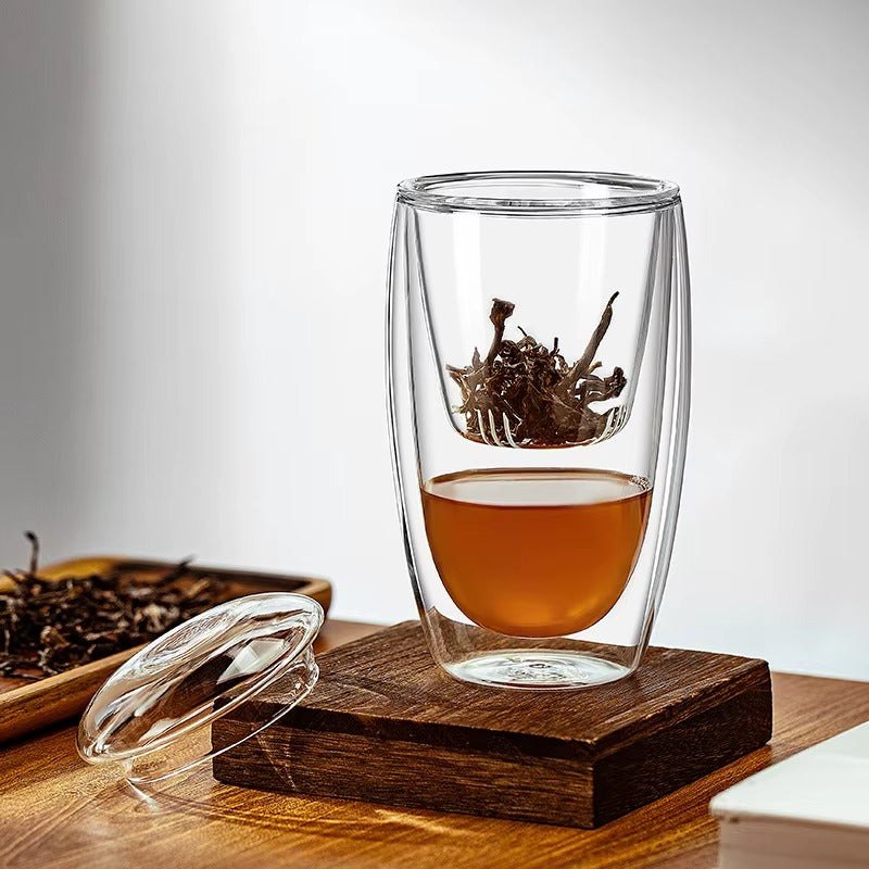 350ml Double Wall Glass Teapot with Infuser