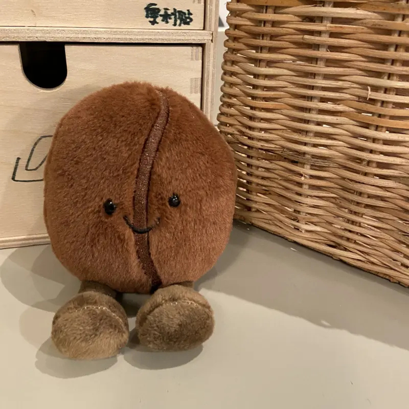 لعبة Kawaii Coffee Bean Pig القطيفة - دمية محشوة ناعمة مقاس 13 سم لجميع الأعمار أو لتخفيف التوتر