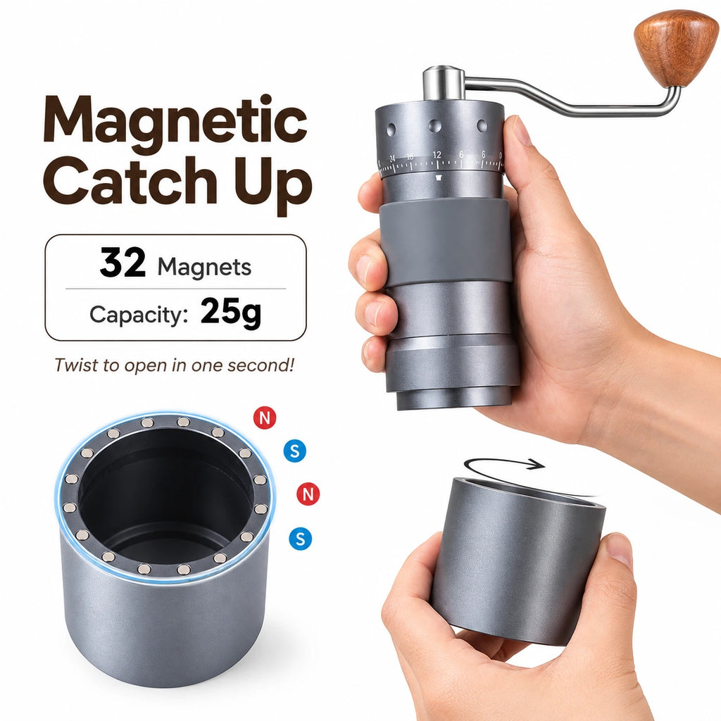 R50 Pro Manual Grinder with Magnetic Catch Cup