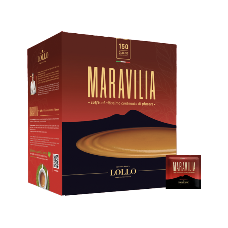 Lollo Caffè Maravilia ESE coffee pods box of 150
