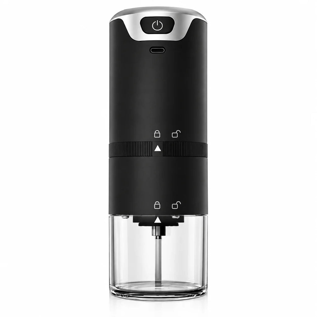 Portable Electric Burr Coffee Grinder – USB Rechargeable Cordless Espresso Machine