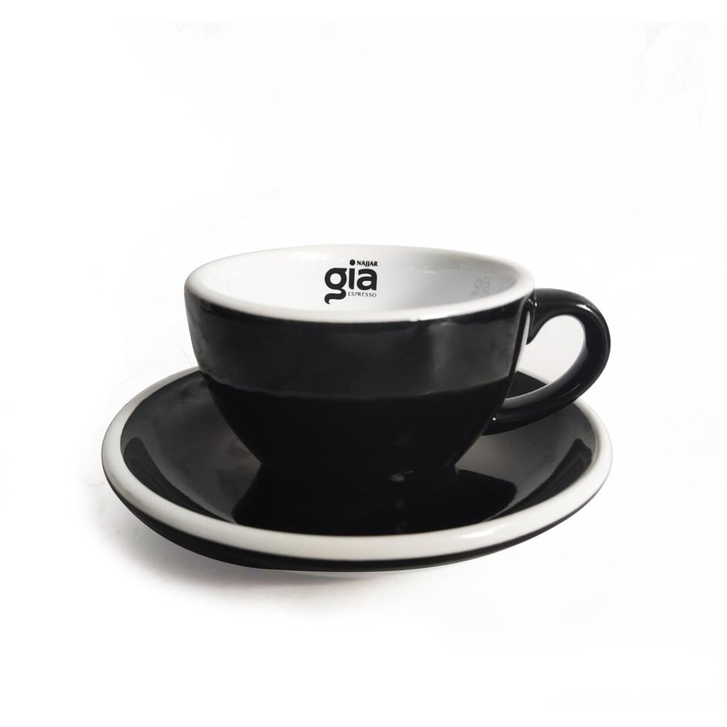 Najjar Gia Porcelain Set Cappuccino Cups & Saucers