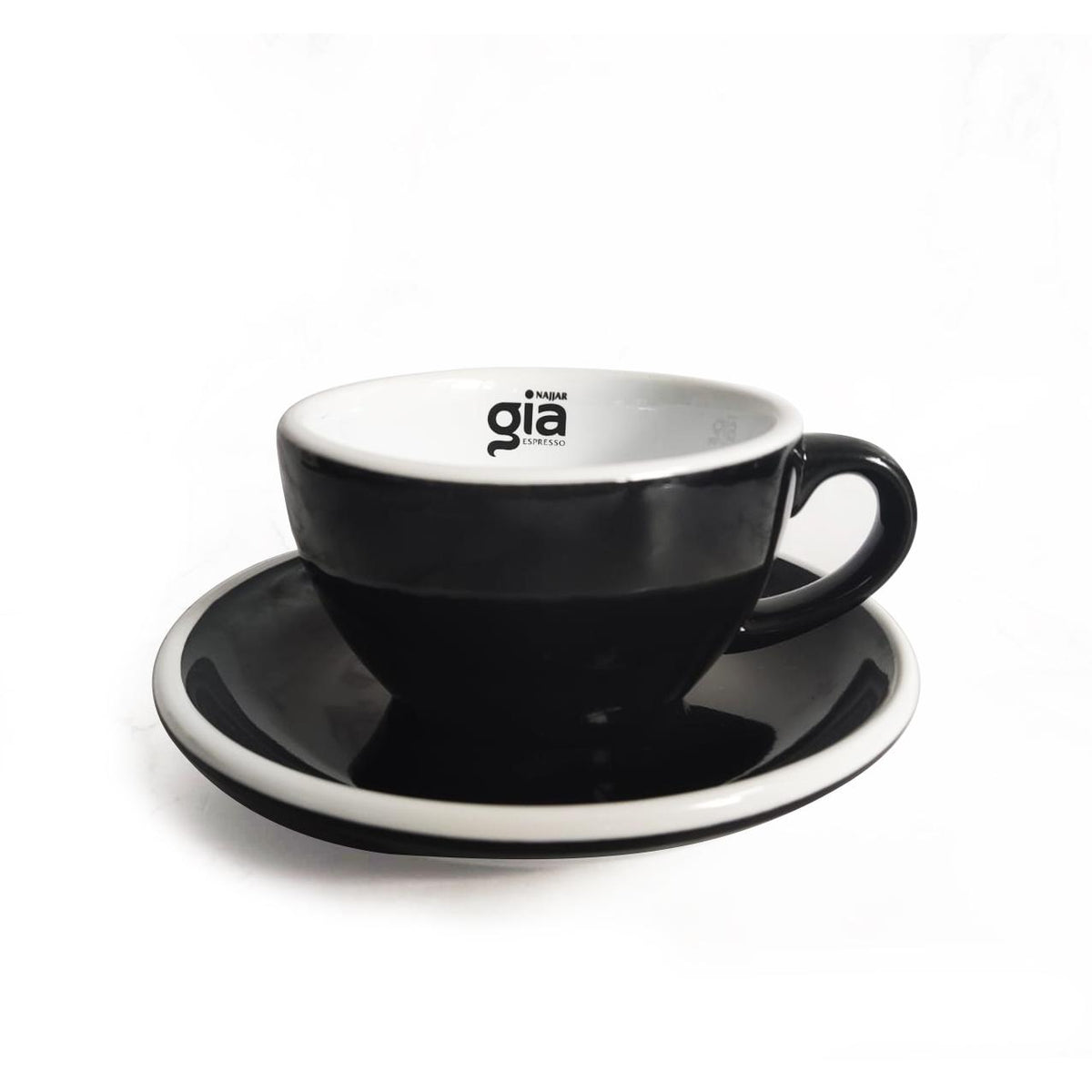 Najjar Gia Porcelain Set Cappuccino Cups & Saucers