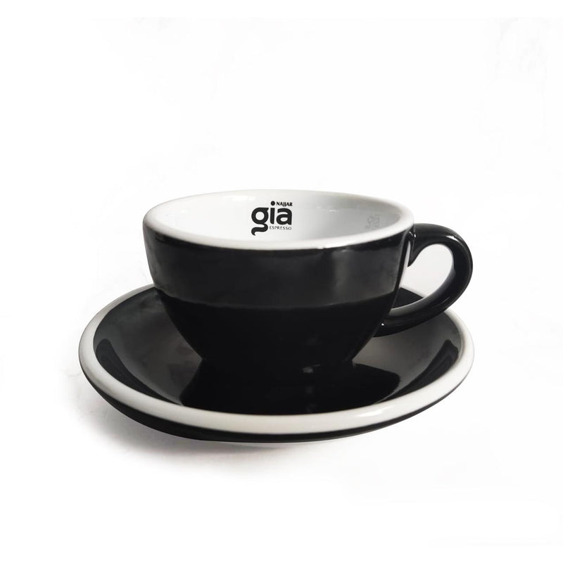 Najjar Gia Porcelain Set Cappuccino Cups & Saucers