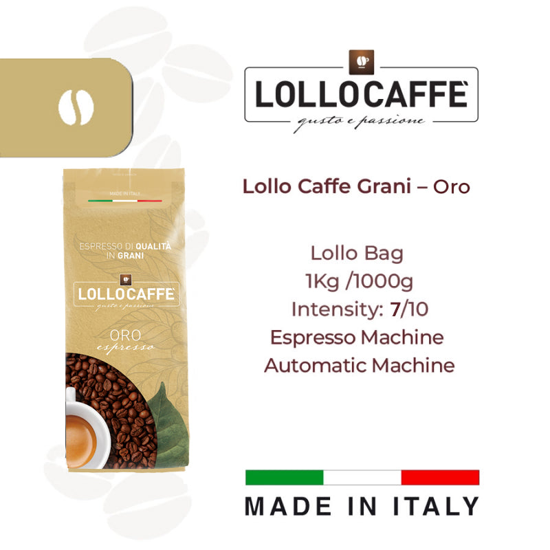 Lollo Caffè Oro beans blend info