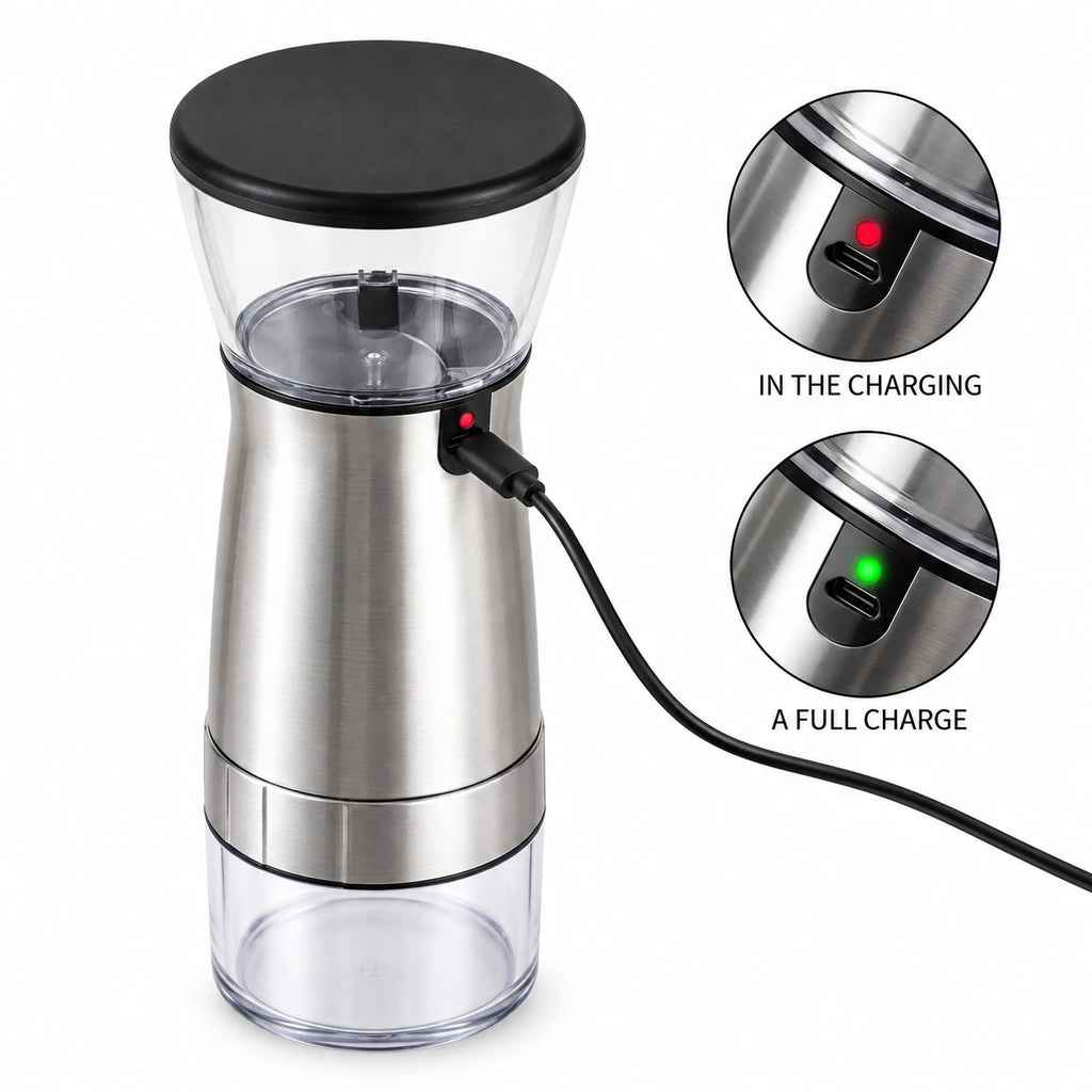 USB-C Rechargeable Portable Coffee Grinder