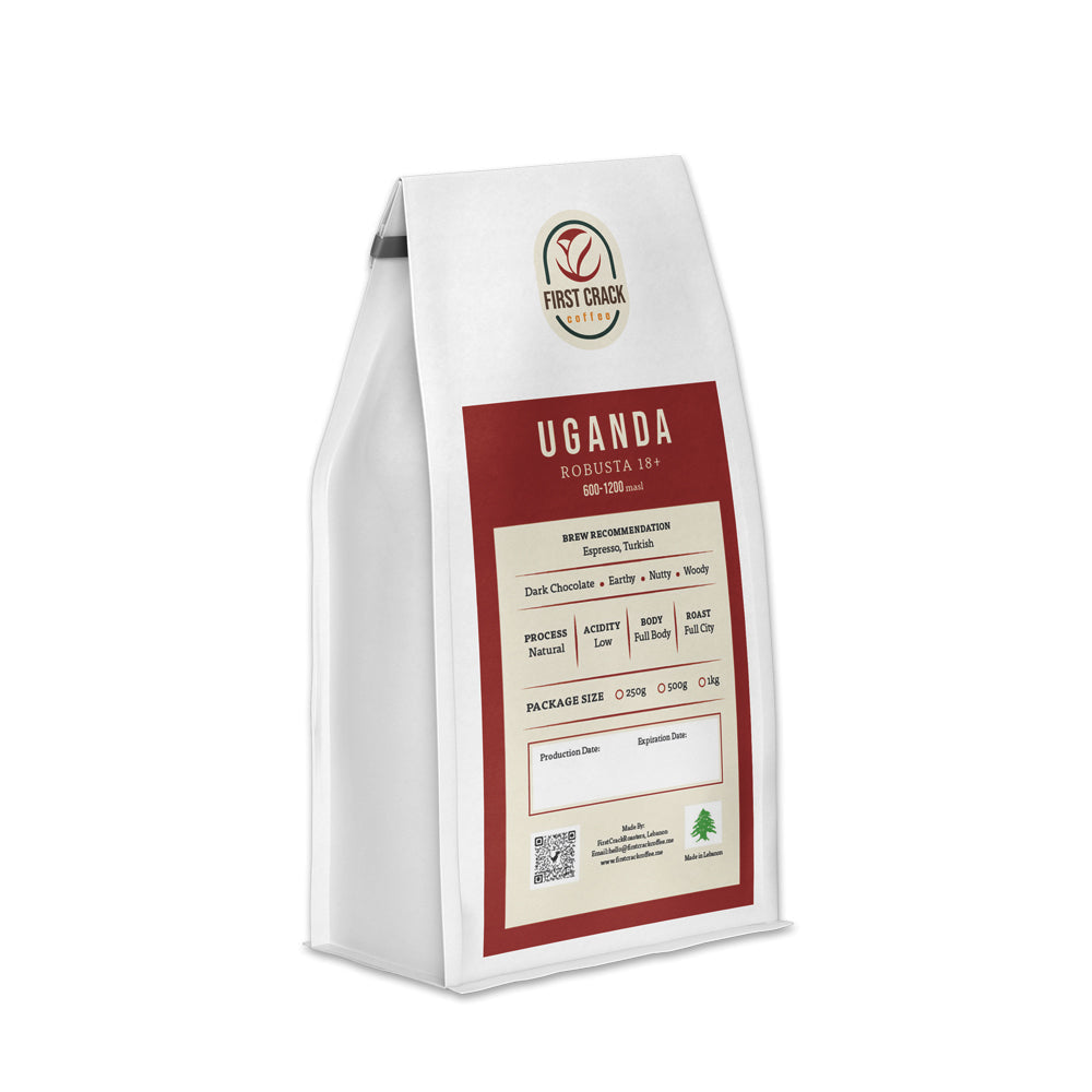 Uganda Robusta coffee beans bag