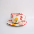 Red And Pink Flowers Mug