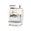 Smeg Espresso Coffee Machine with Grinder Cream