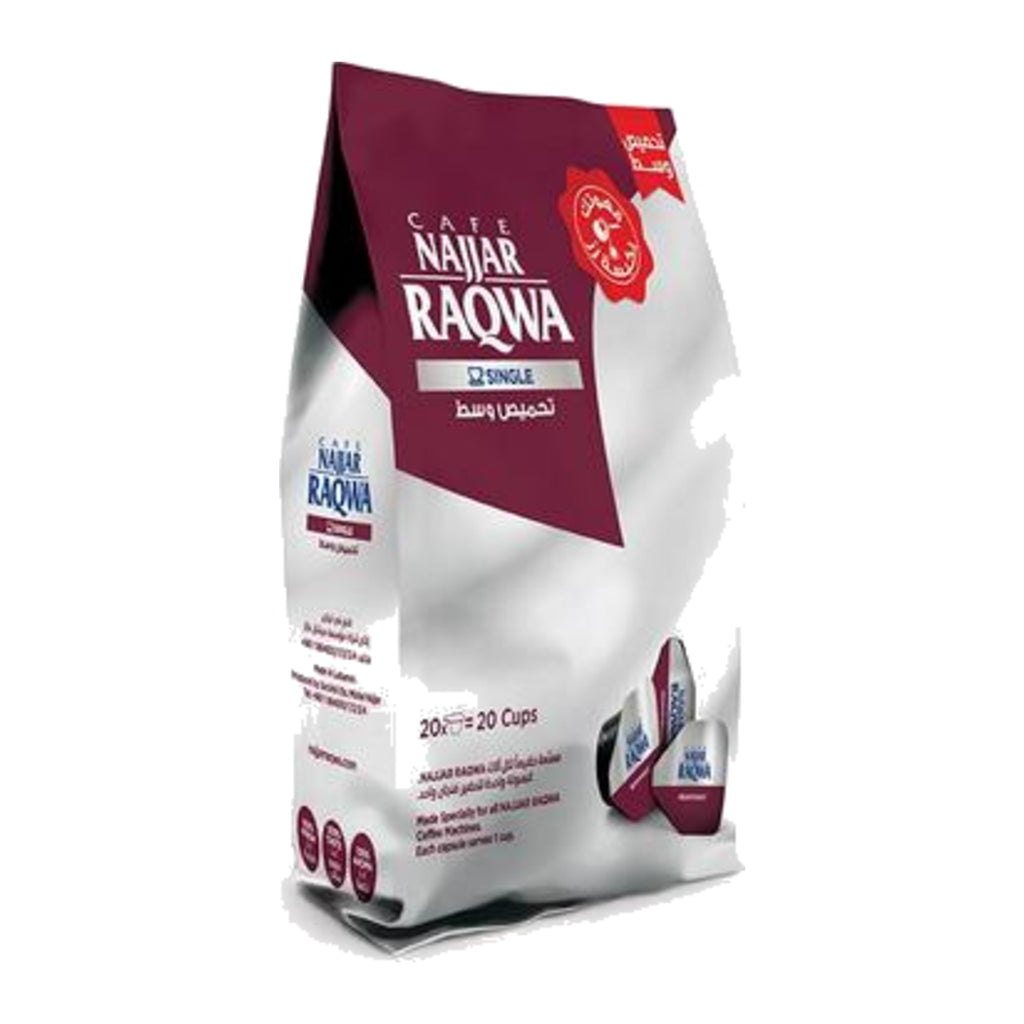 Najjar Raqwa Medium Roast 20 Single Capsules