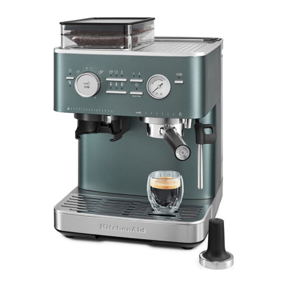 KitchenAid Semi-Automatic Espresso Machine with Burr Grinder - Juniper