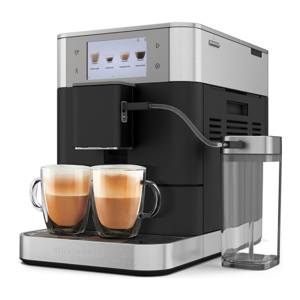 KitchenAid Fully Automatic Espresso Machine KF8 with Milk Container - Cast Iron Black