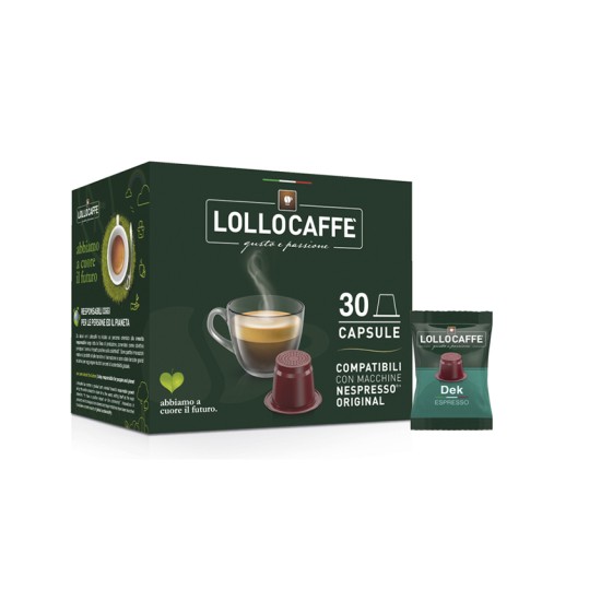 Lollo Caffe PassionEspresso – Decaf 1 Box 30 Capsules