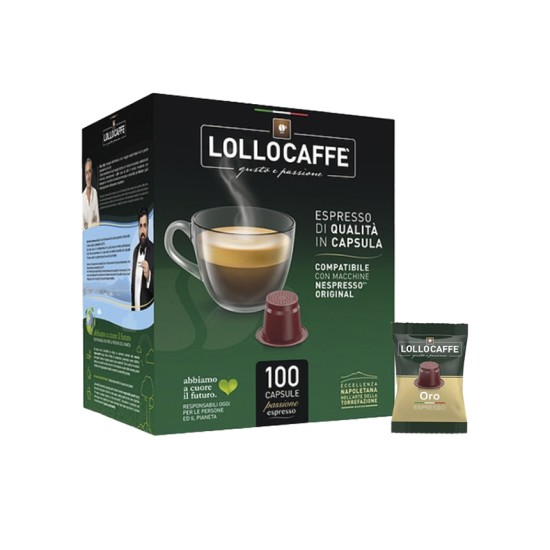Lollo Caffe PassionEspresso – Oro 1 Box 100 Capsules