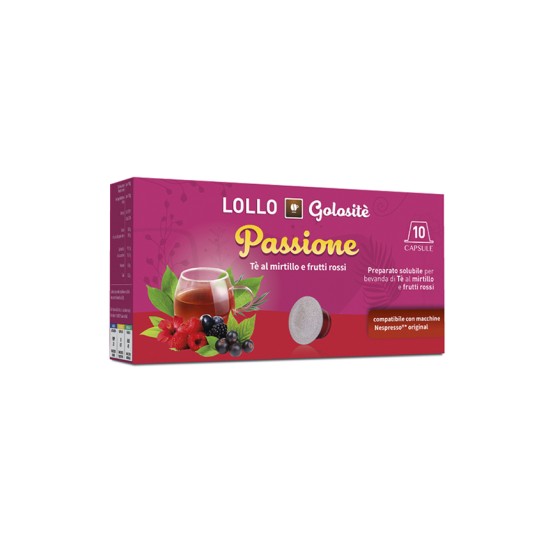 Lollo Caffe Golosite -Passione blueberry tea and red fruits 