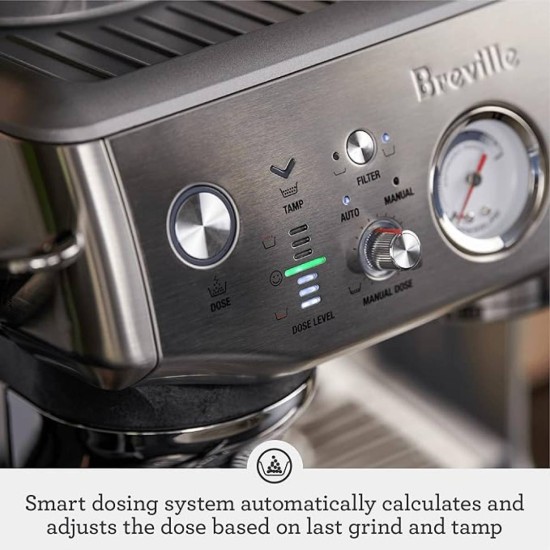 Sage, Barista Express™ Impress Espresso Machine Silver