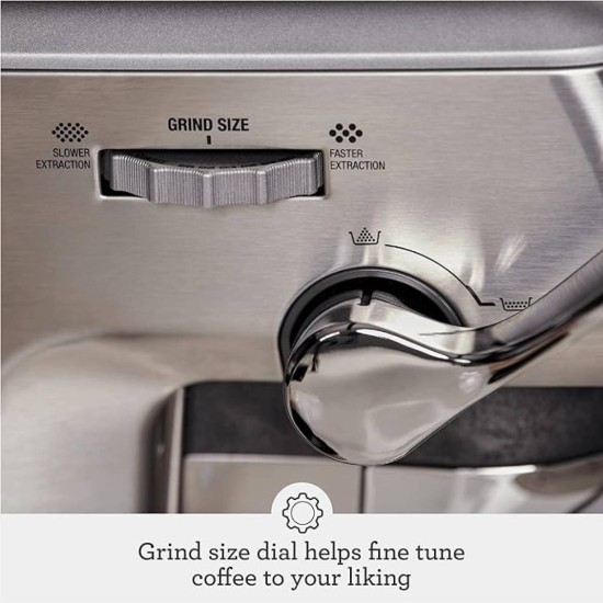 Sage, Barista Express™ Impress Espresso Machine Silver