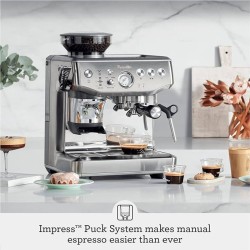 Sage, Barista Express™ Impress Espresso Machine Silver