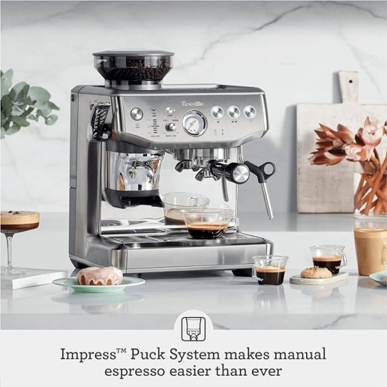 Sage, Barista Express™ Impress Espresso Machine Silver