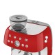 Smeg Espresso Coffee Machine with Grinder Red