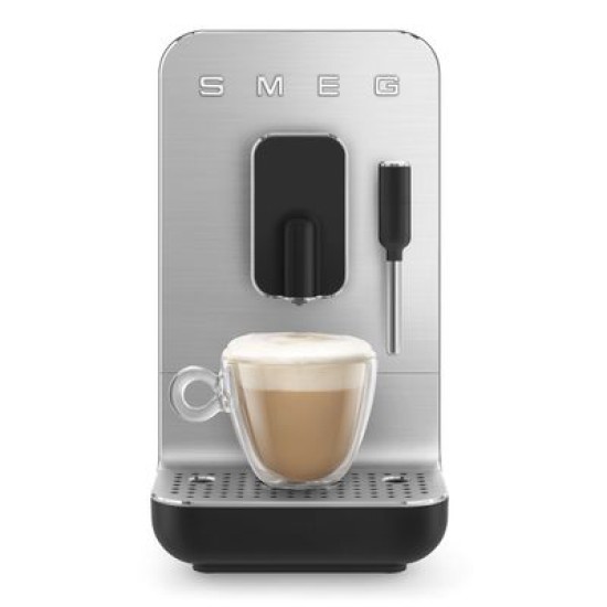 Smeg Espresso Coffee MachineW/SteamAutomatic Black Matt