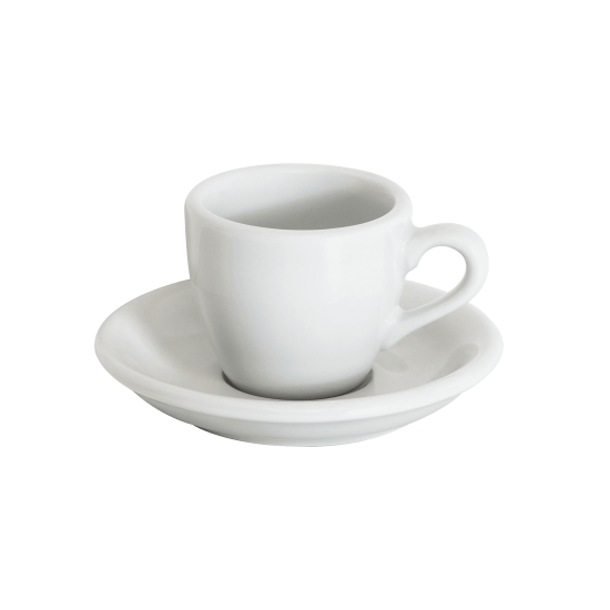 Set of 1 x 80ml Espresso Cup and Saucer