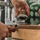 MUVNA Espresso Walnut Handle Stainless Steels Base Distributor