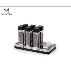 MUVNA Coffee Bean Cellars with Stand & Hopper 6 Tubes and 12 Tubes