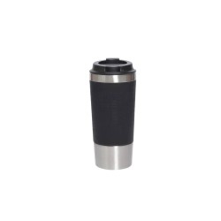 Tumbler with Lid - 400ml - Black (Stainless Steel, Vacuum Insulated)