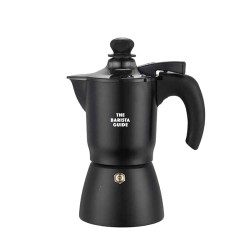 Moka Pot - Black - 3 Cups (Small) - Double Filter