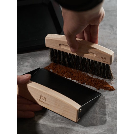 MUVNA Magnetic Dustpan Cleaning Brush
