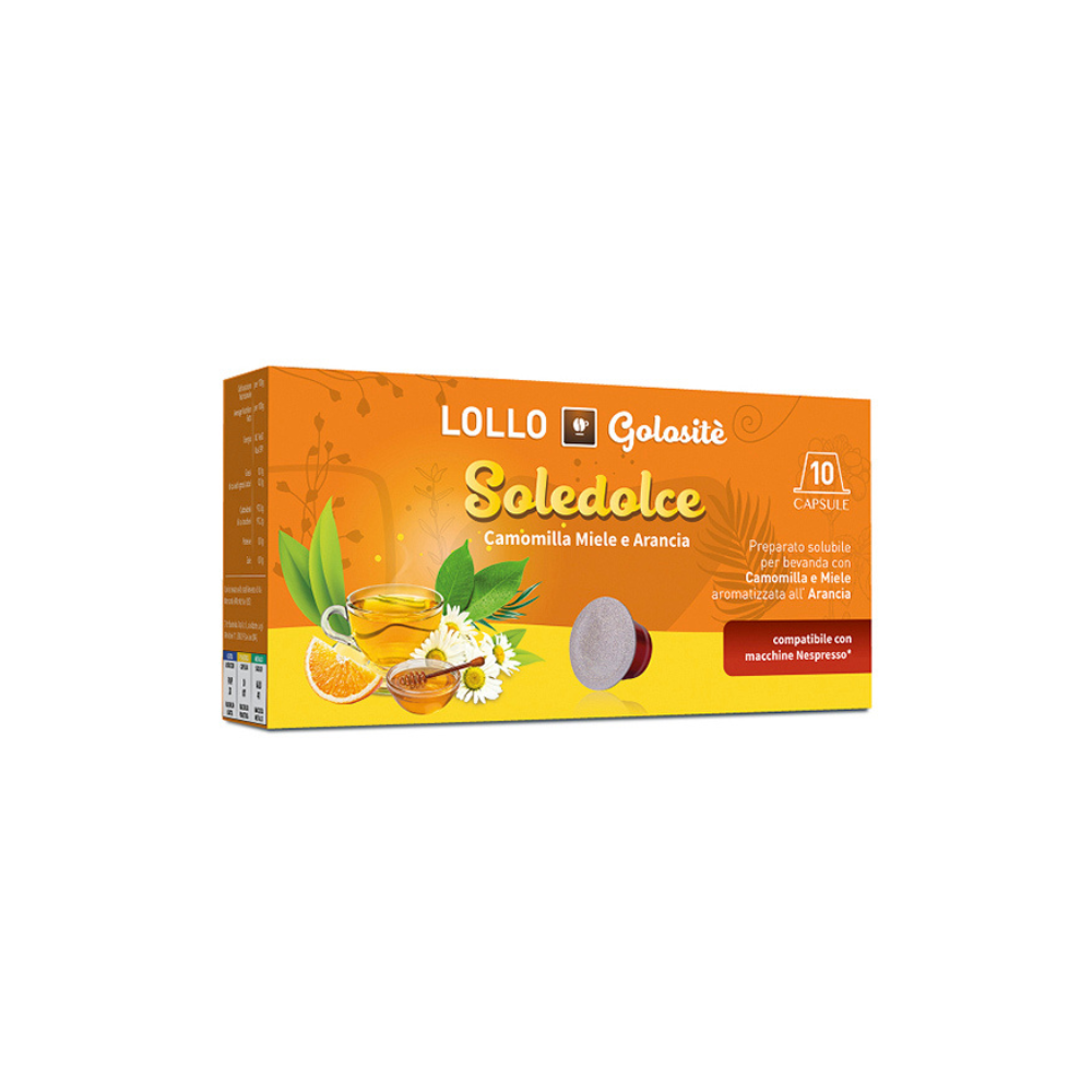 Lollo Caffe Golositè – Soledolce / Chamomile, honey, and orange Tea