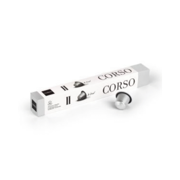 CORSO II Silver Nespresso® Compatible Aluminum Capsule