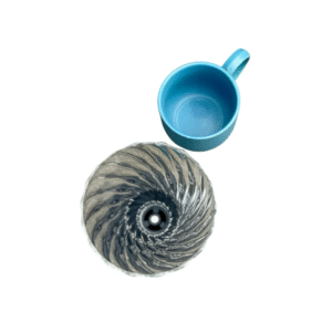 Clear glass V60 a free ceramic cup