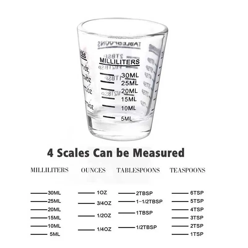 30ML Round Shot Glass for Espresso - الصورة 4