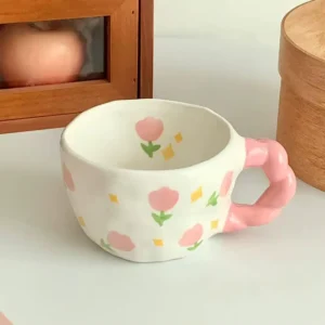 Pink Flower Mug