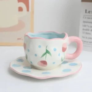 Pink & Blue Tulip Mug